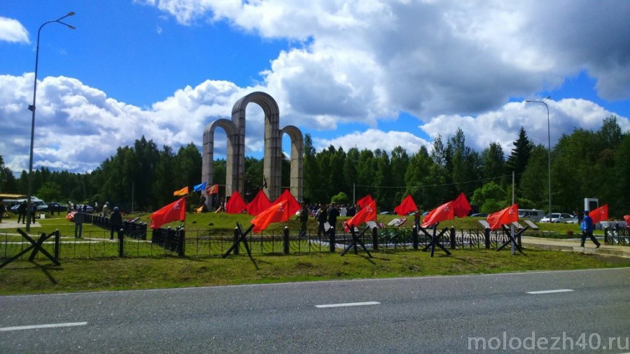 В Калужской области прошел автопробег по местам боевой славы