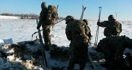 Калужские юнармейцы совершили лыжный марш, посвященный столетию создания Российской Армии