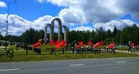В Калужской области прошел автопробег по местам боевой славы